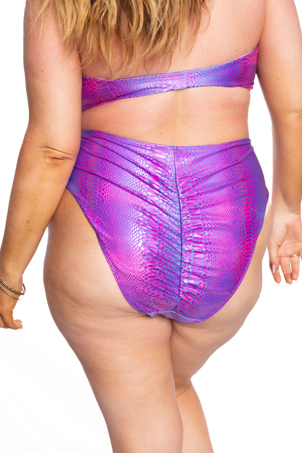 Purple Python High Waist Bottom