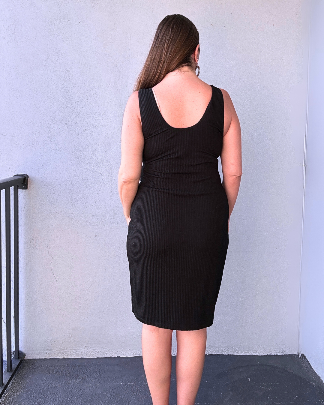 Perfect Little Black Dress in Rib